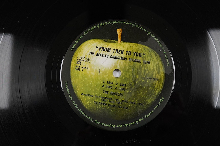 A Beatles Fan Club LP record album; From Then To You; The Beatles Christmas Record 1970 on Apple LYN2153 LYN2154, issued to the Official Beatles Fan Club members in 1970, comprising of a compilation of their Christmas me